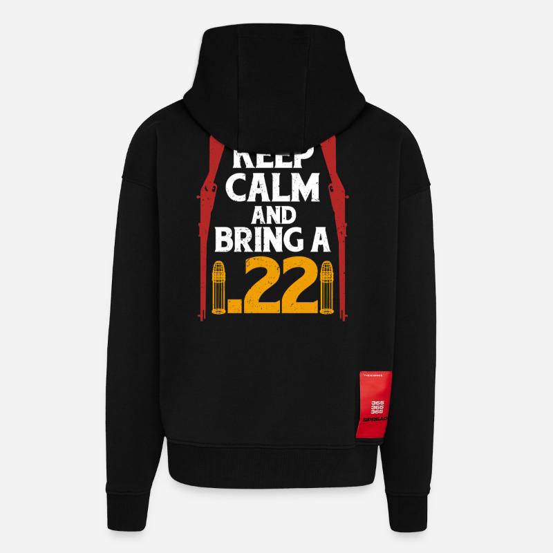 Squirrel Hunter Tree Rat - Zip Hoodie - made by SPREAD - SOLID BLACK