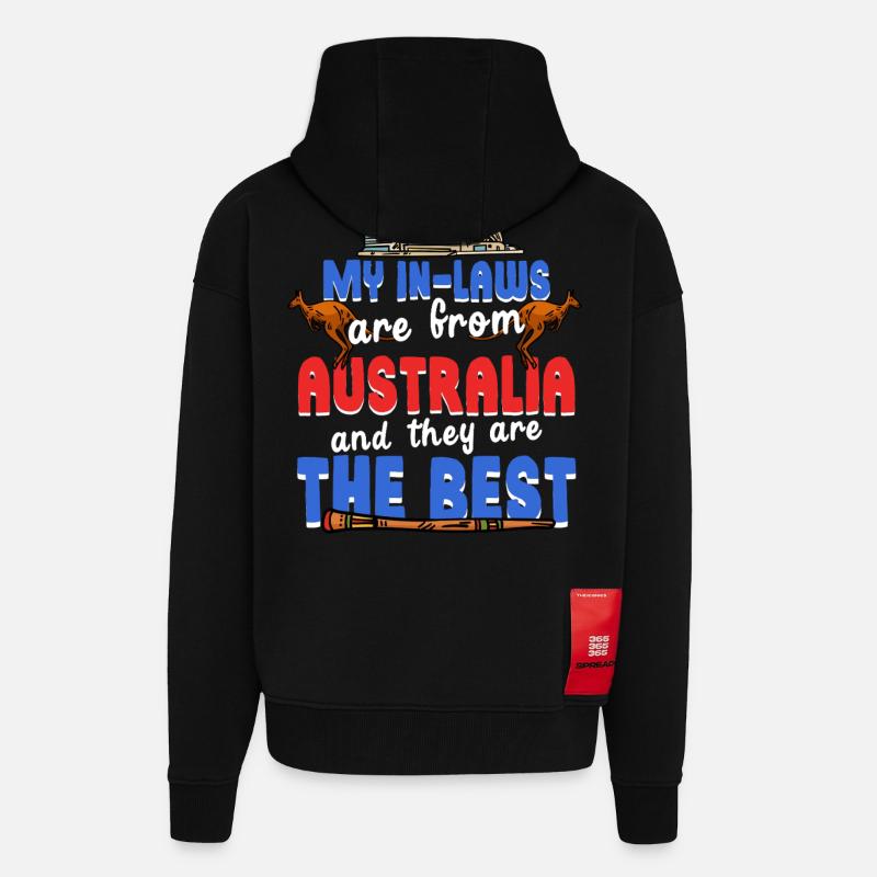 Australische Schwiegermutter - Zip Hoodie - made by SPREAD - SOLID BLACK