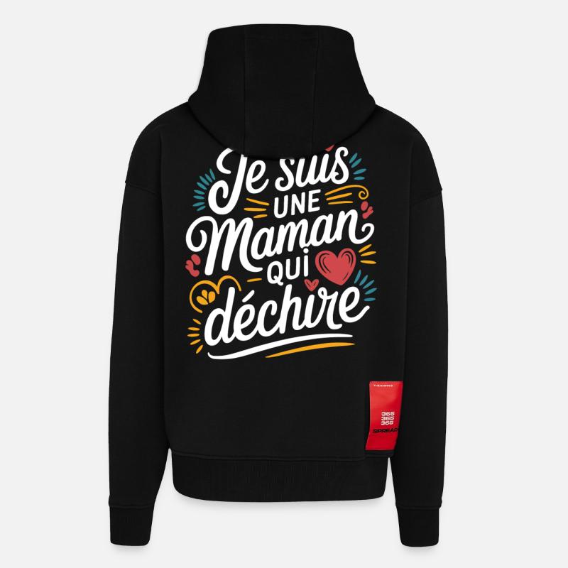 I'm a Killer Mom - Zip Hoodie - made by SPREAD - SOLID BLACK
