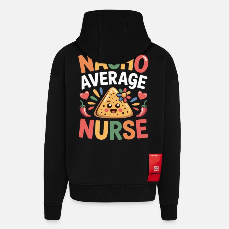 Krankenschwester Tortilla Mexiko - Zip Hoodie - made by SPREAD - SOLID BLACK