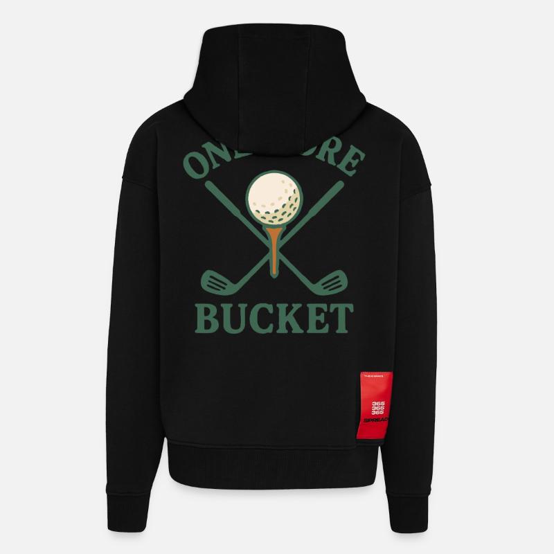 Ein weiterer Eimer Golfschläger Fun Design - Zip Hoodie - made by SPREAD - SOLID BLACK