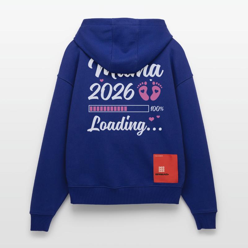 Mama 2026 Loading Schwangerschaft Geschenkidee Zip Hoodie - made by SPREAD