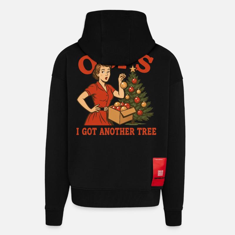 Oops I Got Another Tree - Zip Hoodie - made by SPREAD - SOLID BLACK