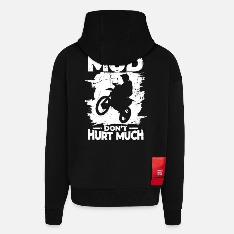 Schlamm tut nicht weh - Zip Hoodie - made by SPREAD - SOLID BLACK