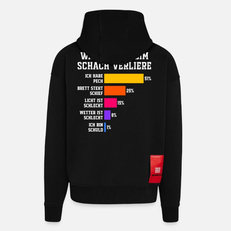 Why I lose at squash Squash - Zip Hoodie - made by SPREAD - SOLID BLACK