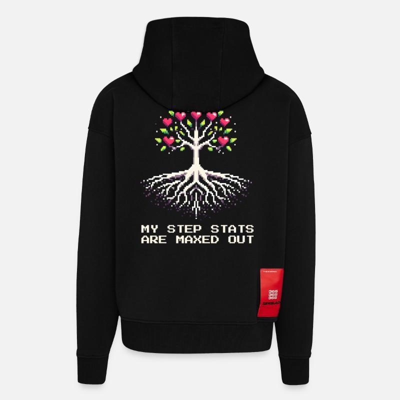Stief-Stats auf Maximum | Patchworkfamilie - Zip Hoodie - made by SPREAD - SOLID BLACK