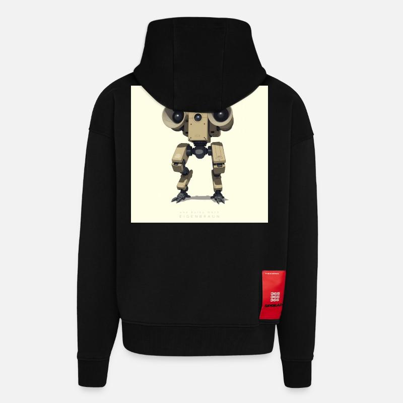 OBM_Eigenbraun - Zip Hoodie - made by SPREAD - SOLID BLACK