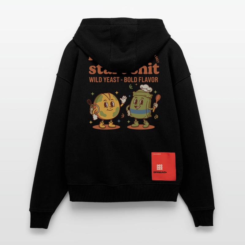 Sourdough Starter Jar Era Bread Baking Baker Zip Hoodie - made by SPREAD