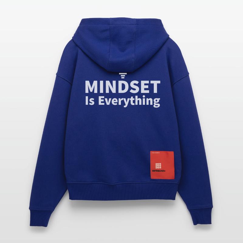 Mindset is everything Light bulb motivation success Zip Hoodie - made by SPREAD
