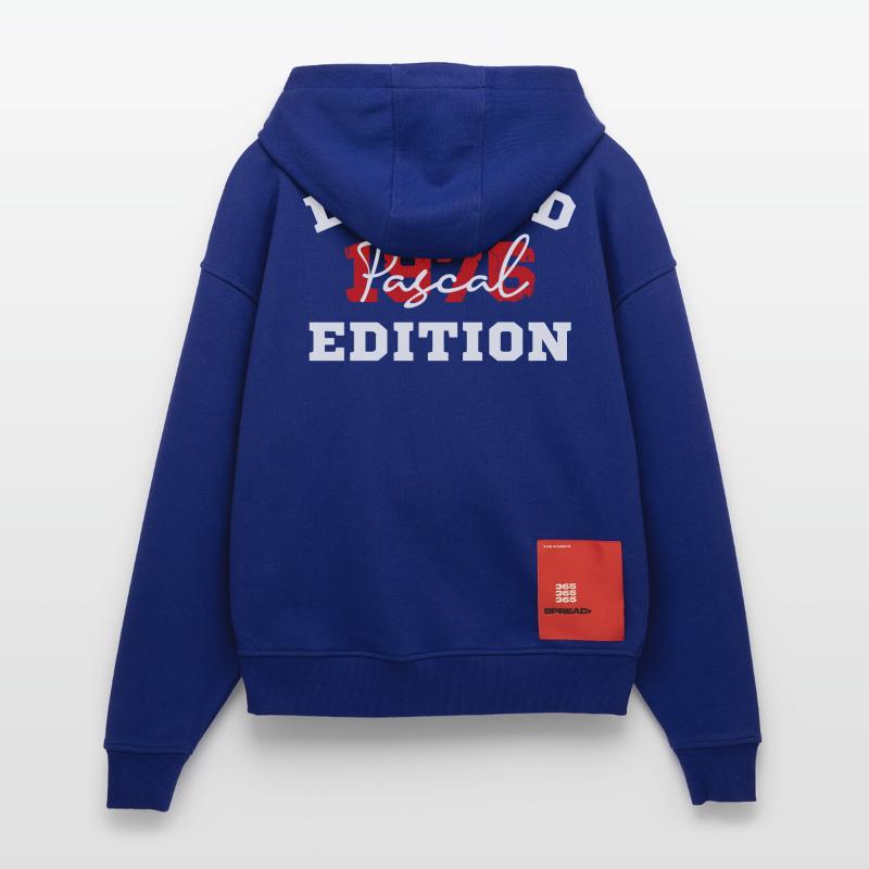Edition Limitee Pascal 1976 Veste à capuche bio épaisse oversize fabriqué en UE