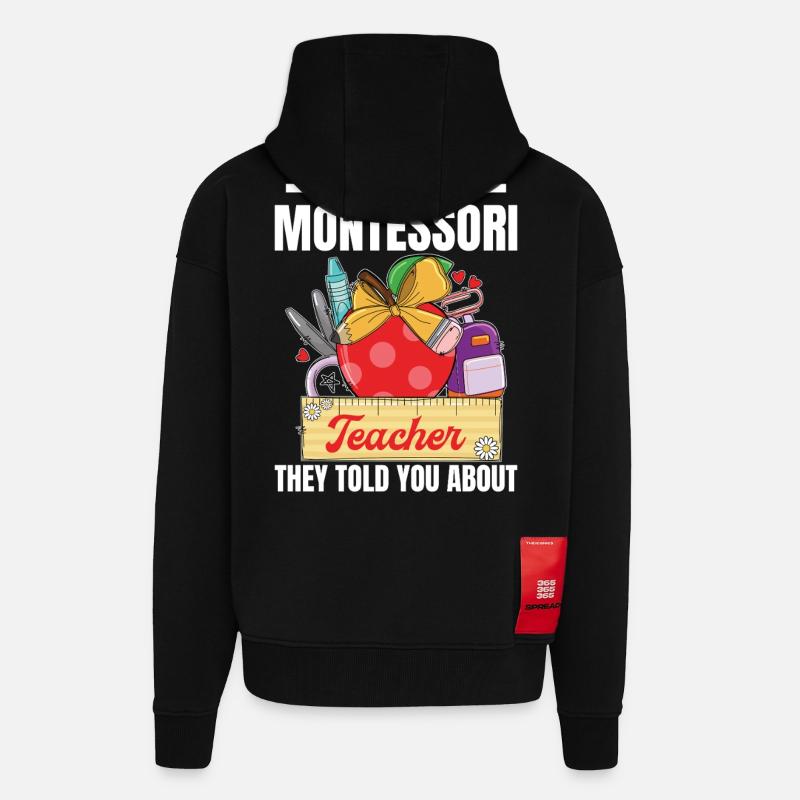 Schullehrer-Mitarbeiter-Methodenausbildung - Zip Hoodie - made by SPREAD - SOLID BLACK