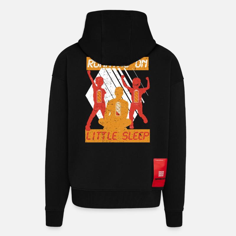 Single Dad Single Dad - Zip Hoodie - made by SPREAD - SOLID BLACK