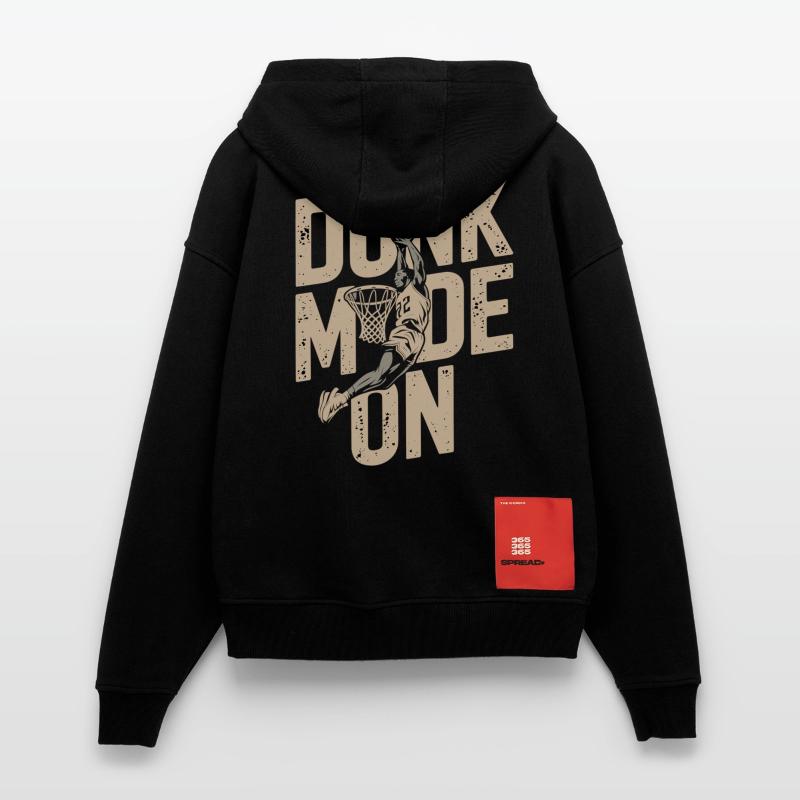 Mode dunk activé Veste à capuche bio épaisse oversize fabriqué en UE