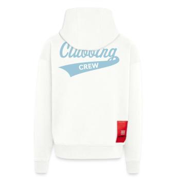 Clubbing crew (Fête / Célébrations / Danse / Bleu ciel) - Veste à capuche bio épaisse oversize fabriqué en UE - SOLID BLACK - Dos