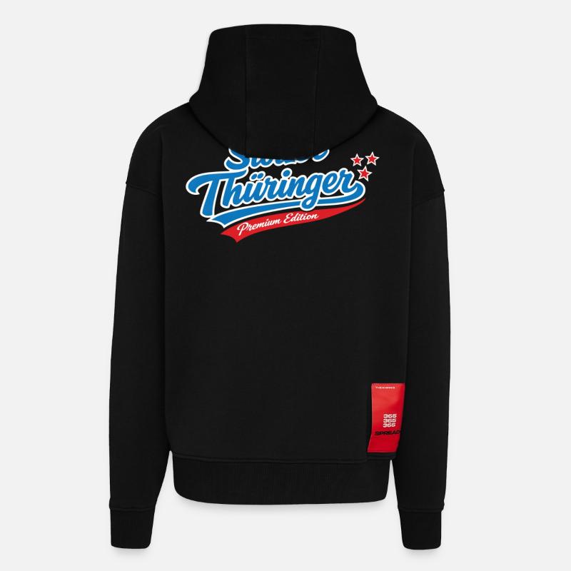Stolzer Thüringer Premium Edition - Zip Hoodie - made by SPREAD - SOLID BLACK