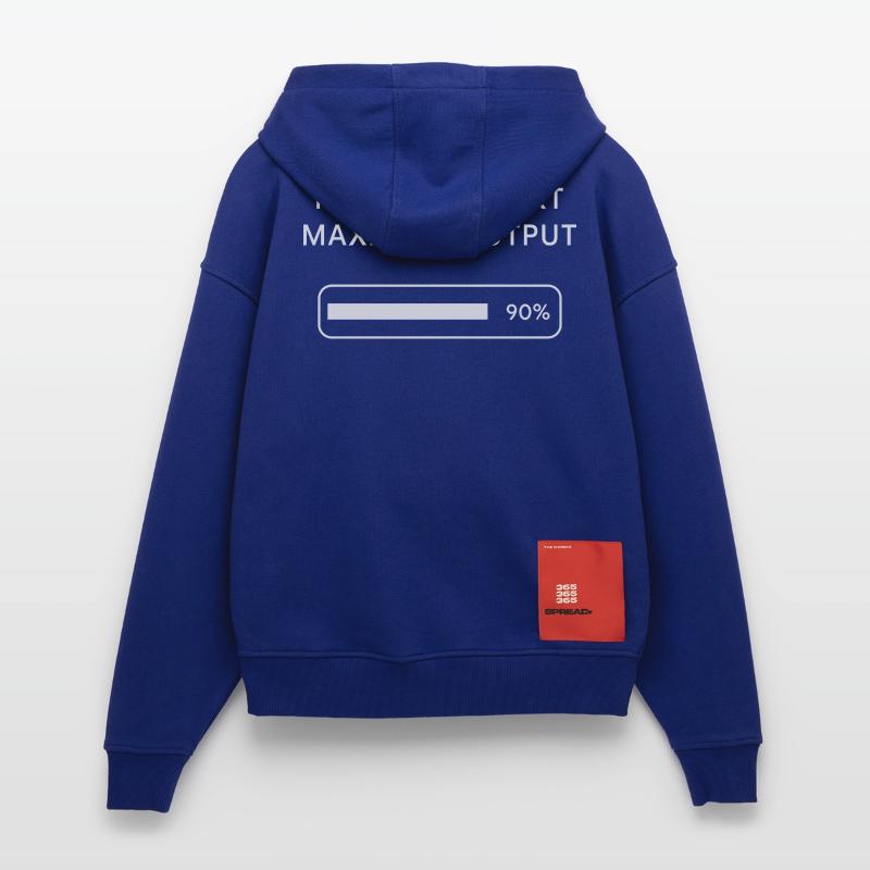 Minimum effort Maximum output Progress Zip Hoodie - made by SPREAD