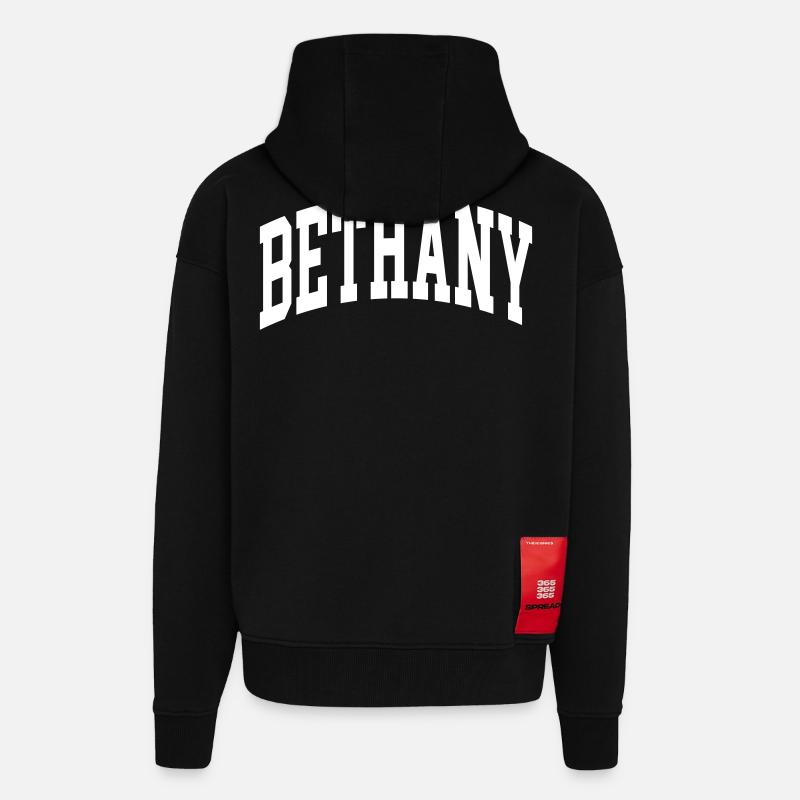 Bethany - Veste à capuche bio épaisse oversize fabriqué en UE - SOLID BLACK