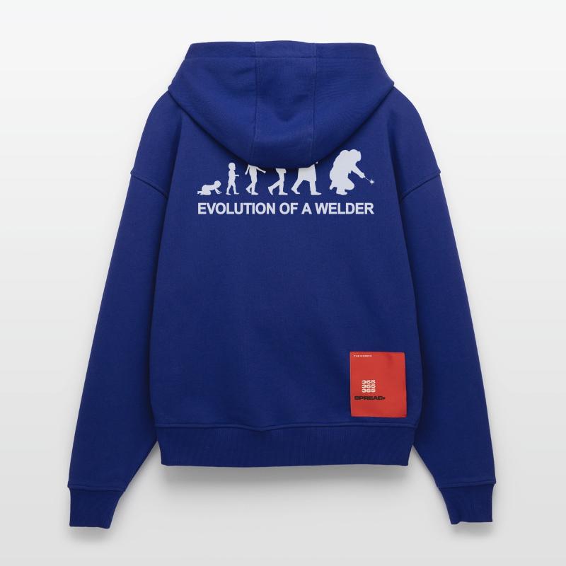 Evolution eines Schweißers Zip Hoodie - made by SPREAD