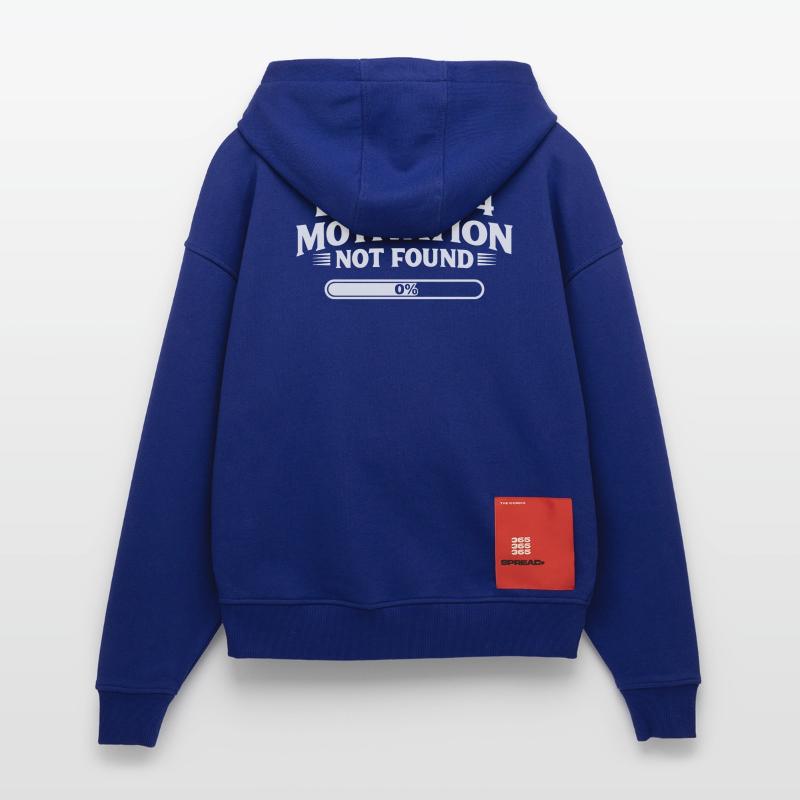 Error 404 Motivation not found Lustiger Spruch Zip Hoodie - made by SPREAD