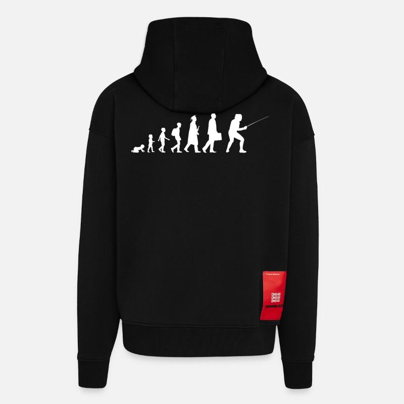 De l’enfant à l’escrimeur - Veste à capuche bio épaisse oversize fabriqué en UE - SOLID BLACK