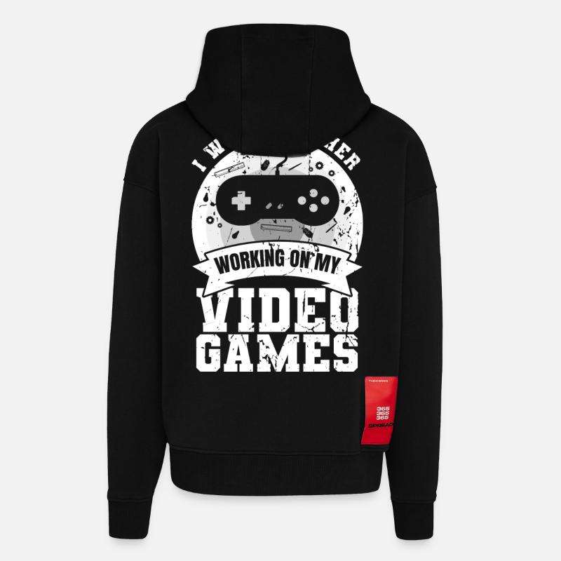 Game development - Zip Hoodie - made by SPREAD - SOLID BLACK