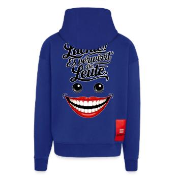 Immer lächeln - Zip Hoodie - made by SPREAD - Iconic Blue - Hinten