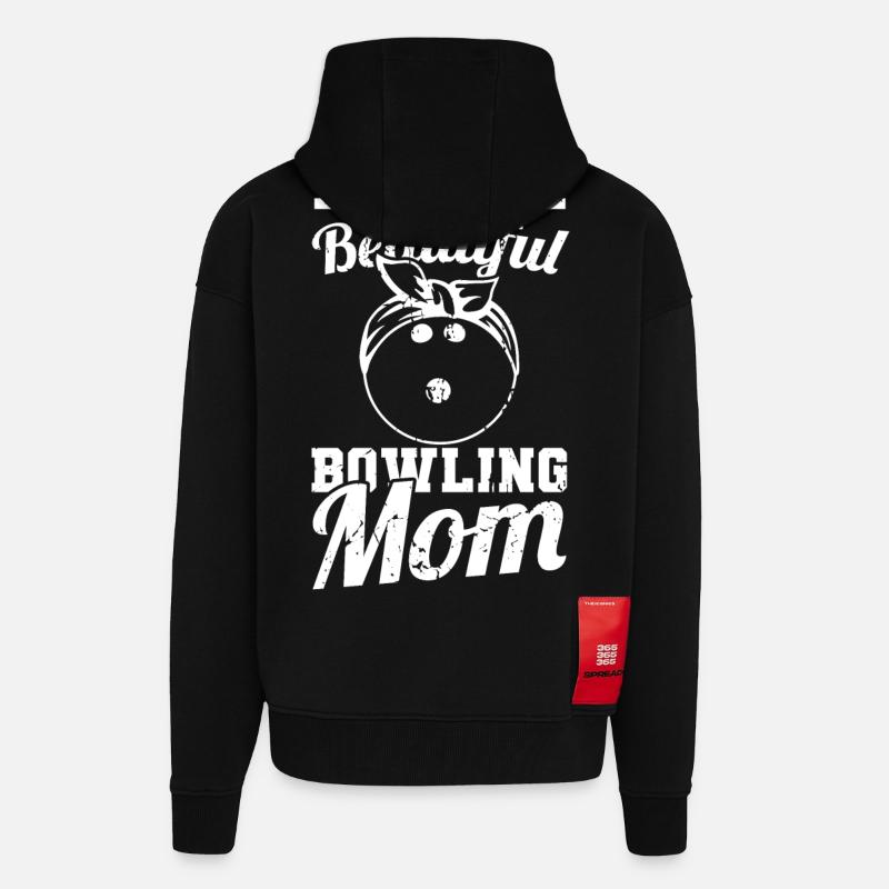 Bowling Mutter - Zip Hoodie - made by SPREAD - SOLID BLACK