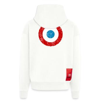 Frankreich Luftfahrt-Kokarde - Zip Hoodie - made by SPREAD - SOLID BLACK - Hinten