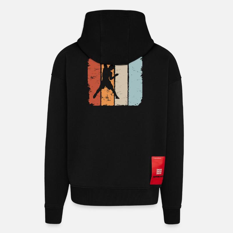 Klettern climbing Kletterer Bergsteigen Gipfel - Zip Hoodie - made by SPREAD - SOLID BLACK