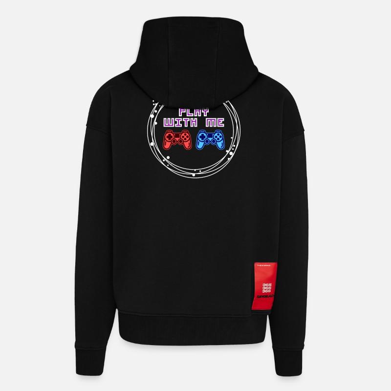 Multiplayer Gamer Controller Zocker - Zip Hoodie - made by SPREAD - SOLID BLACK