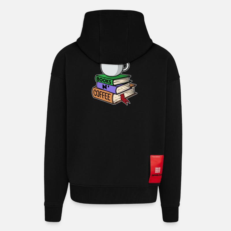 Kaffeetrinker Milchkaffee Kaffee Trinken Statement - Zip Hoodie - made by SPREAD - SOLID BLACK