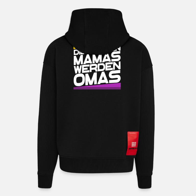 Großmutter Oma gratulation Statement Großmama - Zip Hoodie - made by SPREAD - SOLID BLACK