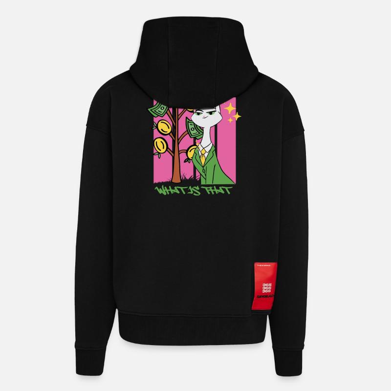 L’inflation qu’est-ce que c’est? - Veste à capuche bio épaisse oversize fabriqué en UE - SOLID BLACK