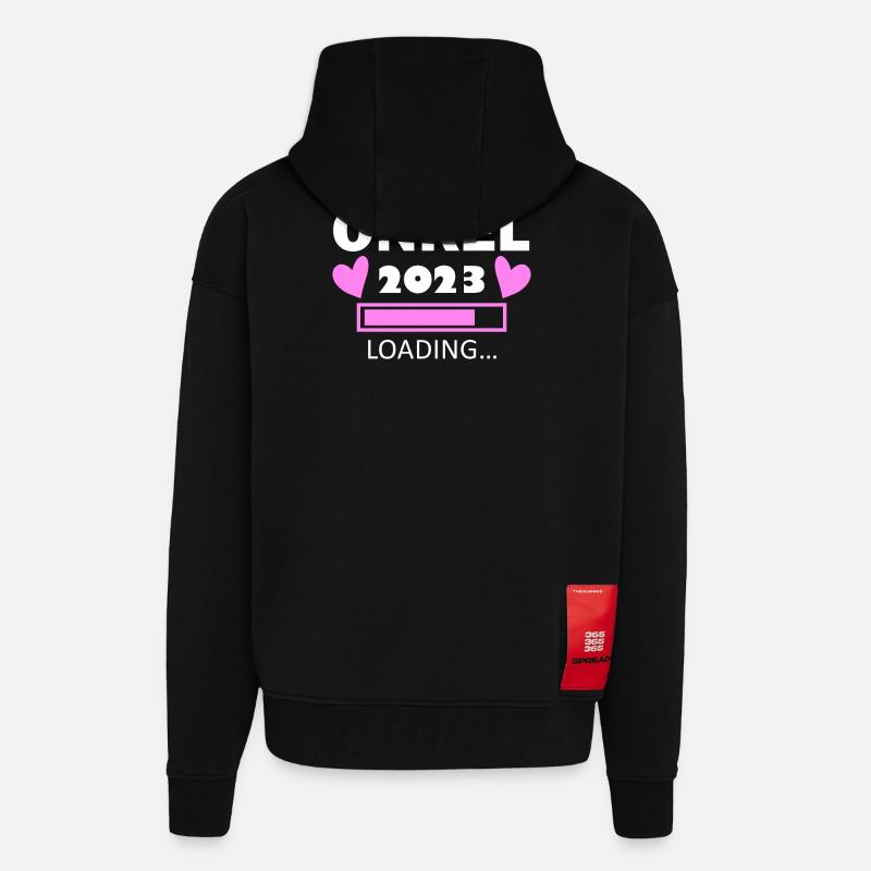 Onkel Loading 2023 - Zip Hoodie - made by SPREAD - SOLID BLACK