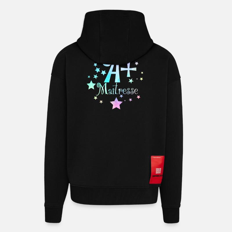 A+ Lehrer - Zip Hoodie - made by SPREAD - SOLID BLACK