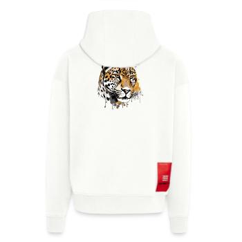 Jaguar - Veste à capuche bio épaisse oversize fabriqué en UE - SOLID BLACK - Dos