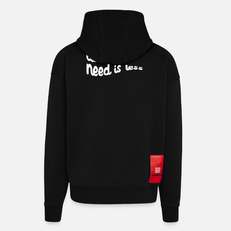 Umweltschützer Umweltschutz Umwelt Erde Statement - Zip Hoodie - made by SPREAD - SOLID BLACK