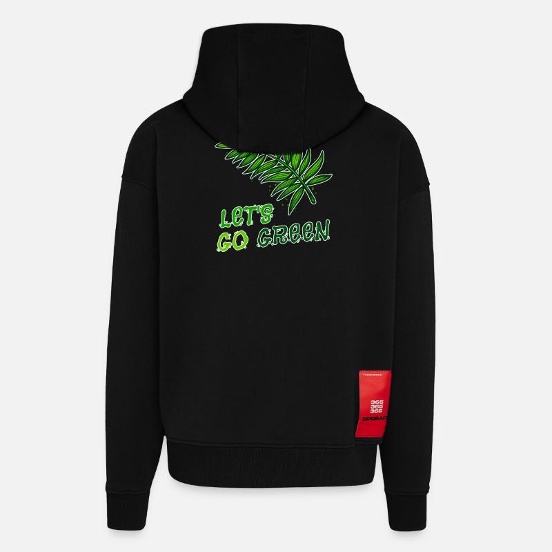 Umweltschützer Mutter Erde Natur Statement Umwelt - Zip Hoodie - made by SPREAD - SOLID BLACK