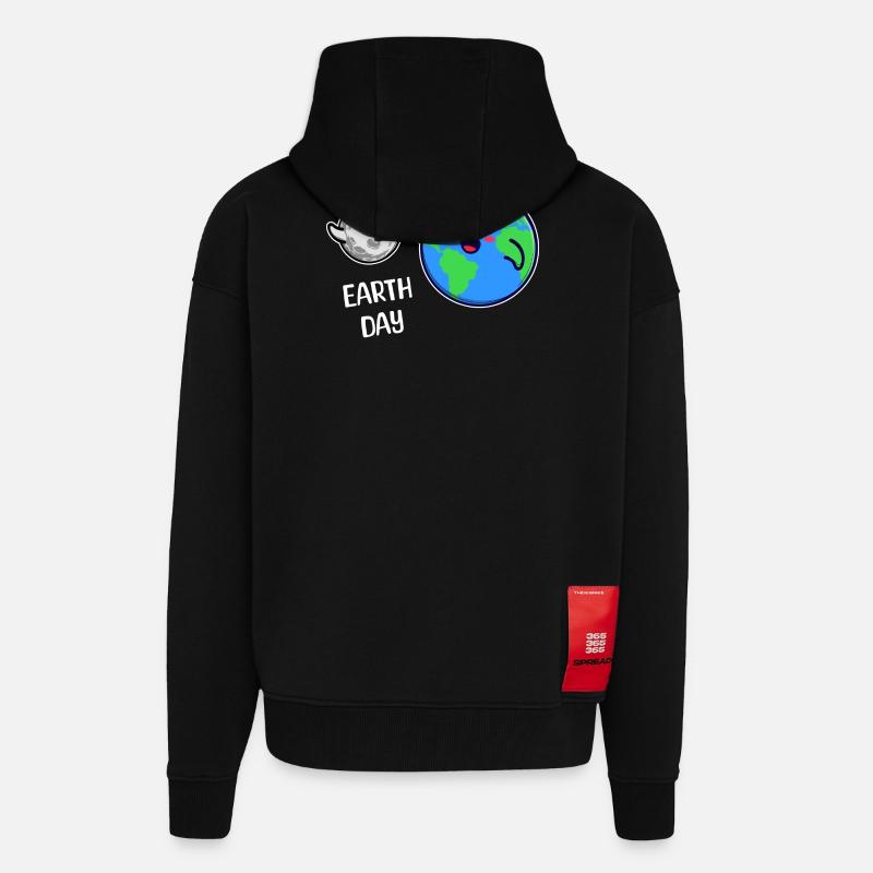 Mutter Erde Umwelt Umweltfreundlich Statement - Zip Hoodie - made by SPREAD - SOLID BLACK