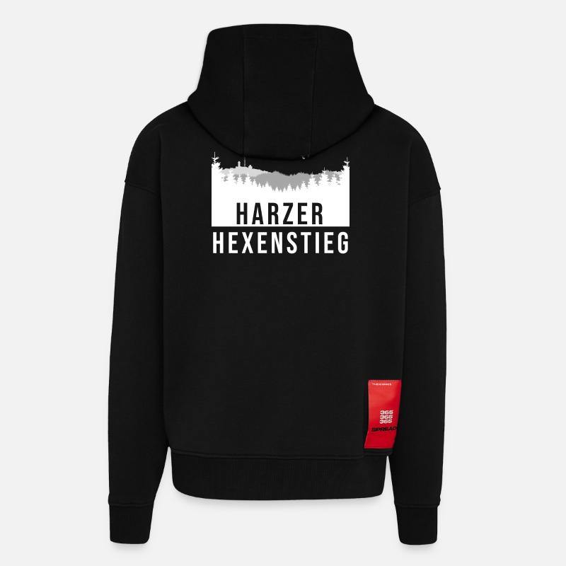Hexenstieg - Zip Hoodie - made by SPREAD - SOLID BLACK