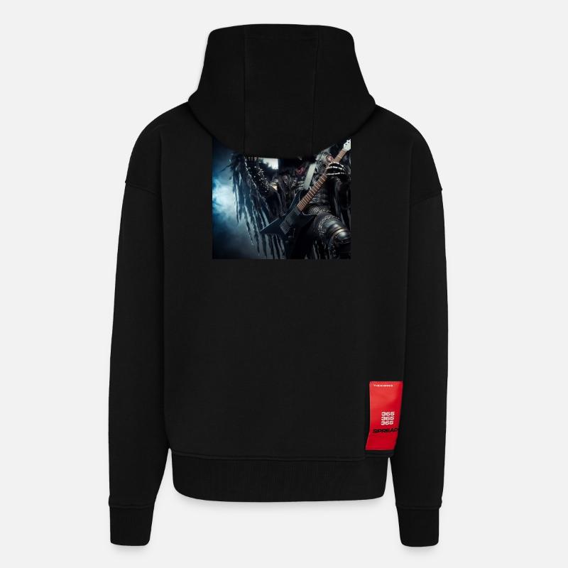 Der Sensenmann ist schwer - Zip Hoodie - made by SPREAD - SOLID BLACK