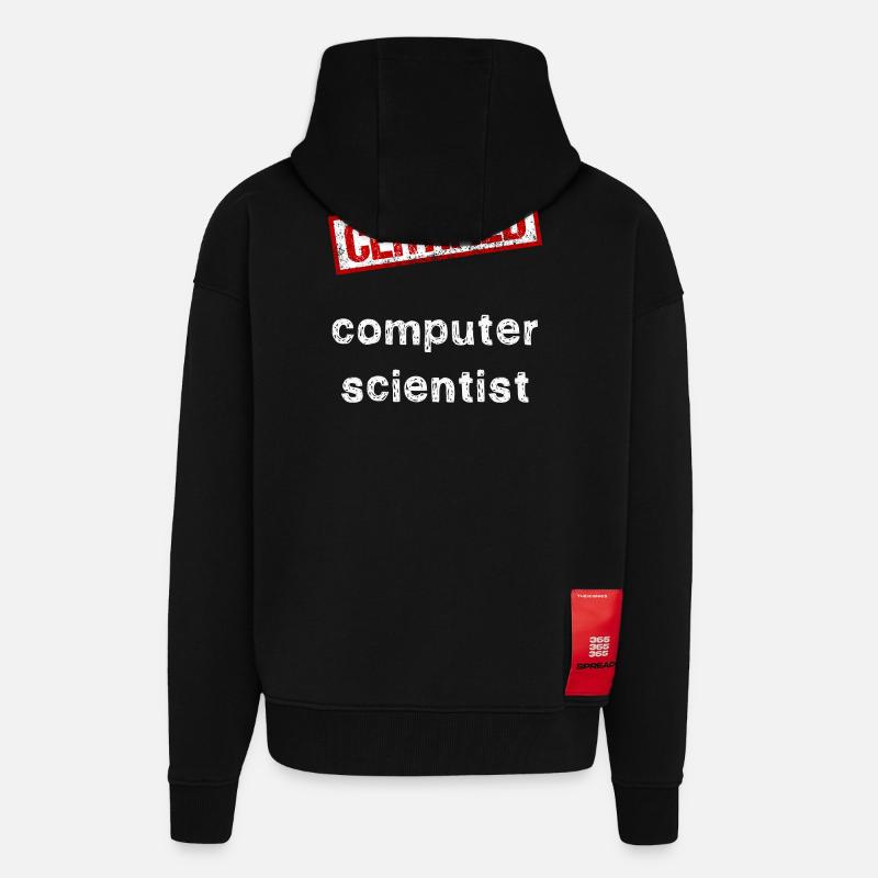 Computer scientist - Zip Hoodie - made by SPREAD - SOLID BLACK