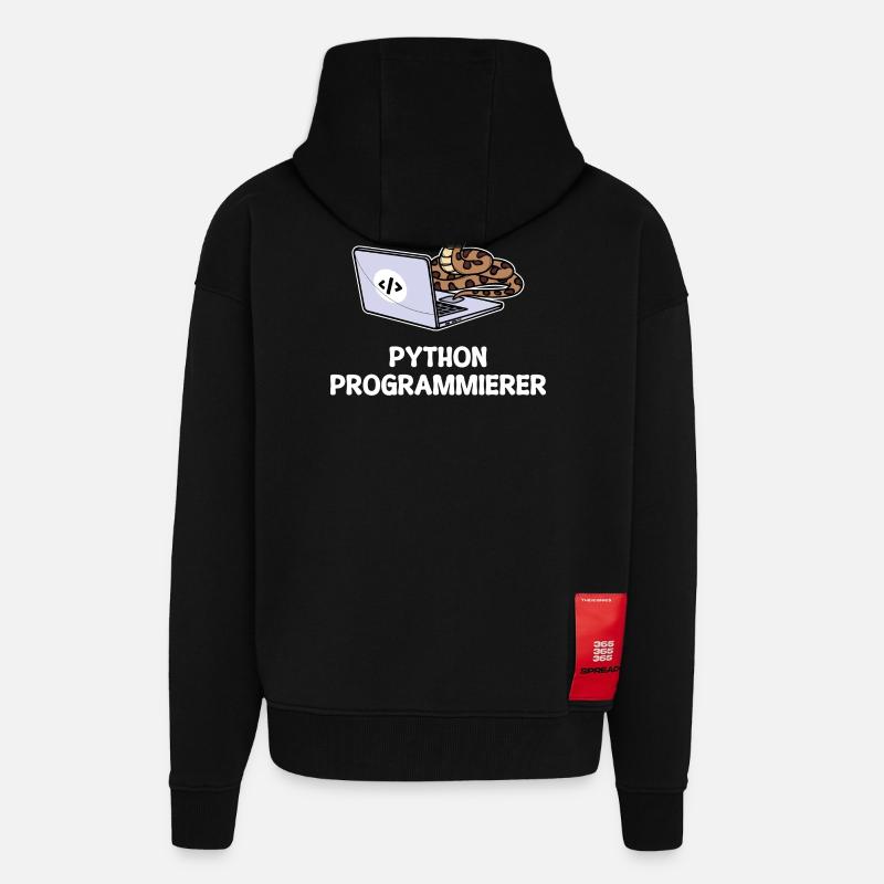 Developer Coden Statement Computer Programmer - Zip Hoodie - made by SPREAD - SOLID BLACK