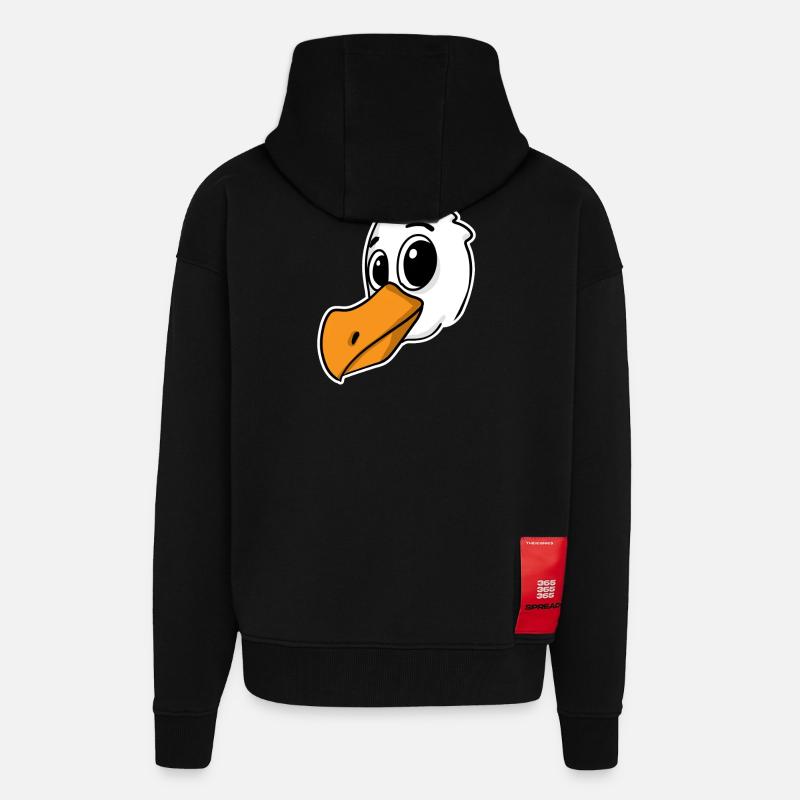 Möwe Vogel Nordsee - Zip Hoodie - made by SPREAD - SOLID BLACK