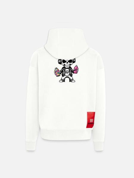 Graffiti Sprayer - Zip Hoodie - made by SPREAD - SOLID BLACK