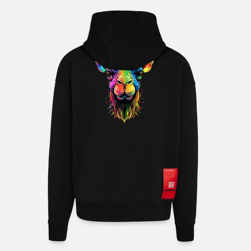 Kamel Dromedar Trampeltier Camel Geschenk Kamele - Zip Hoodie - made by SPREAD - SOLID BLACK