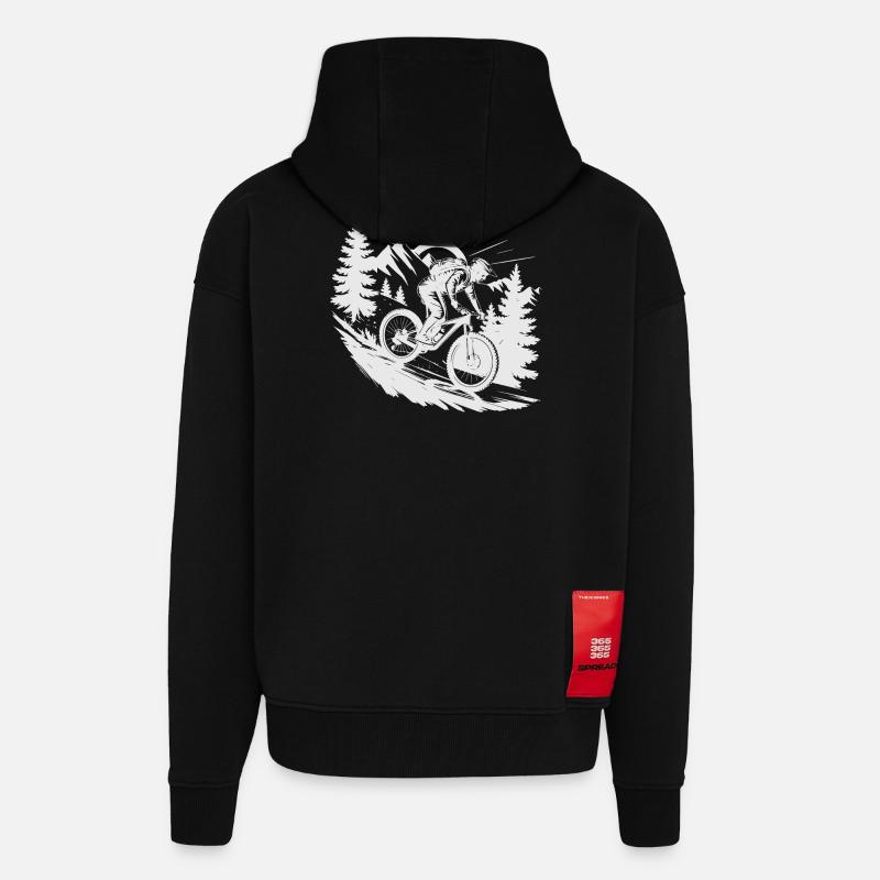 VTT VTT - Veste à capuche bio épaisse oversize fabriqué en UE - SOLID BLACK