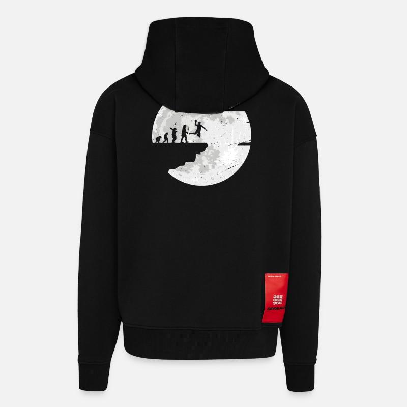 Feier der Mondevolution - Zip Hoodie - made by SPREAD - SOLID BLACK