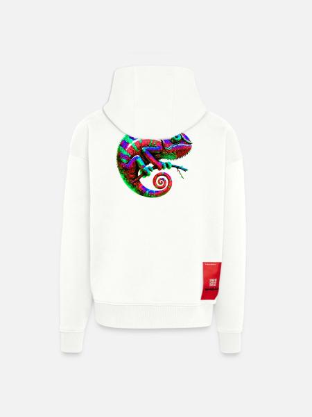 Chameleon - Zip Hoodie - made by SPREAD - SOLID BLACK