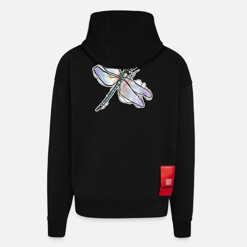 Libelle - Zip Hoodie - made by SPREAD - SOLID BLACK